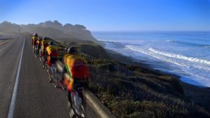 Cyclists on Highway 1